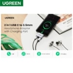 UGREEN USB C to Type C 3.5mm Headphone Jack Adapter Aluminum - SHOPPE.LK