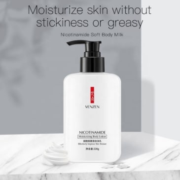 VENZEN Nicotinamide Moisturizing Body Lotion | Nourish, Hydrate, and Even Out Skin | 220g - SHOPPE.LK