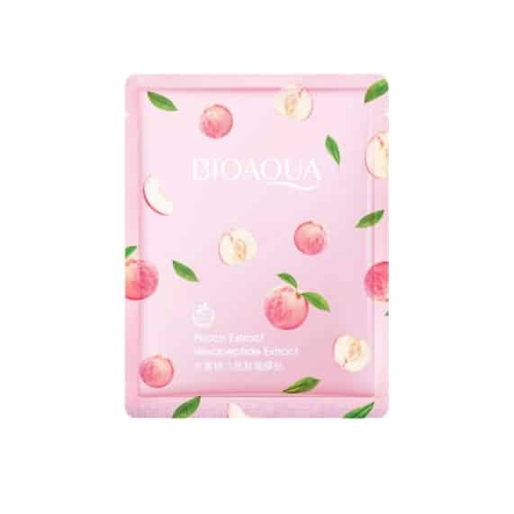 BIOAQUA Peach Facial Mask - Hydrating and Nourishing | Pack of 4 - SHOPPE.LK