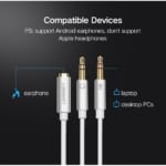 UGREEN 3.5mm Female to 2 Male Headphone Mic Audio Y Splitter Cable with Aluminum alloycase - SHOPPE.LK