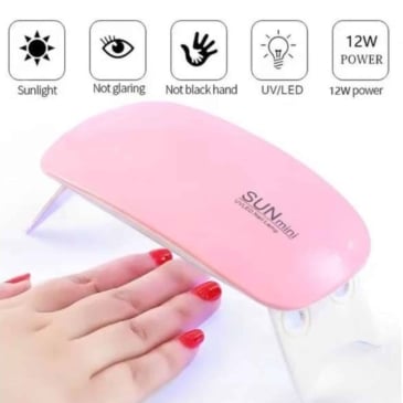 LED Nail Lamp for Gel Curing & 2g Decoration Glue for False Nails Bundle - SHOPPE.LK