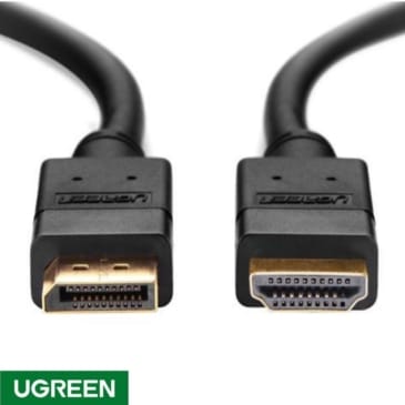 UGREEN 1.5 Meter 4K UHD DP to HDMI Cable Male to Male Displayport to HDMI Video Cable DisplayPort to HDTV Monitor - Image 2