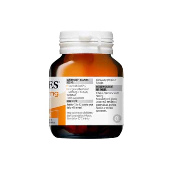 Blackmores Vitamin C 500 60s - Buy 2 and Get 2nd Product 50% Off - SHOPPE.LK