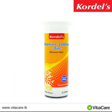 Kordel's Vitamin C (1000mg) + Zinc Effervescent 10s - SHOPPE.LK
