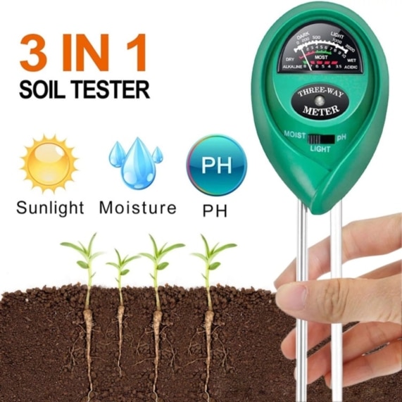 3-in-1 Soil Tester with Moisture, pH, and Light sensor - SHOPPE.LK