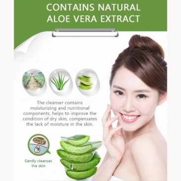 BIOAQUA Refreshing Aloe Vera Cleanser - Deep Cleansing & Moisturizing | 100g - SHOPPE.LK