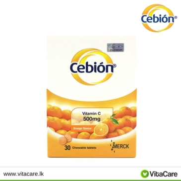 Cebion Vitamin C 500mg 30 Chewable Tablets - SHOPPE.LK
