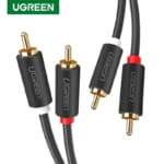 UGREEN 2RCA to 2 RCA Male to Male Audio Cable Gold-Plated RCA Audio Cable (1M) - SHOPPE.LK