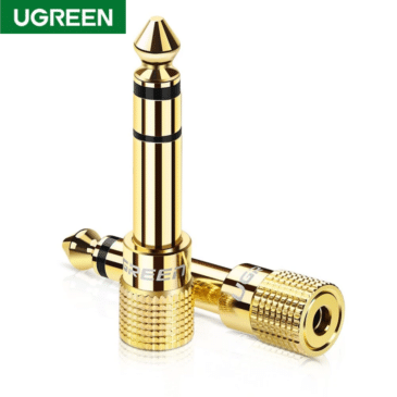 UGREEN Gold Plated 6.35mm Male to 3.5mm Female Stereo Audio Adapter (1 Pack) - SHOPPE.LK
