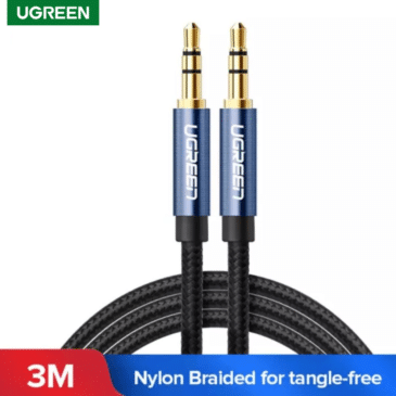 UGREEN 3 Meter 3.5mm Nylon Bradied Audio Cable - Image 1