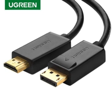 UGREEN 1.5 Meter 4K UHD DP to HDMI Cable Male to Male Displayport to HDMI Video Cable DisplayPort to HDTV Monitor - Image 1