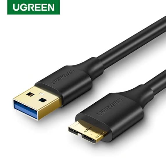 UGREEN 0.5Meter USB 3.0 A Male to Micro B Male Adapter Cable Super Speed Charging and Data Sync Cord - SHOPPE.LK