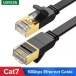 UGREEN 5 Meter Flat Ethernet Cable Cat7 RJ45 Network Patch Cable Flat 10 Gigabit 600Mhz - SHOPPE.LK