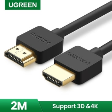 UGREEN Slim HDMI Cable HDMI to HDMI Cable HDMI 2.0 4K 3D (2M) - SHOPPE.LK