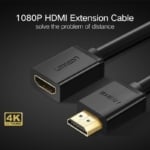 UGREEN High Speed HDMI Male to Female Extension Extender adapter Cable (0.5m) - SHOPPE.LK