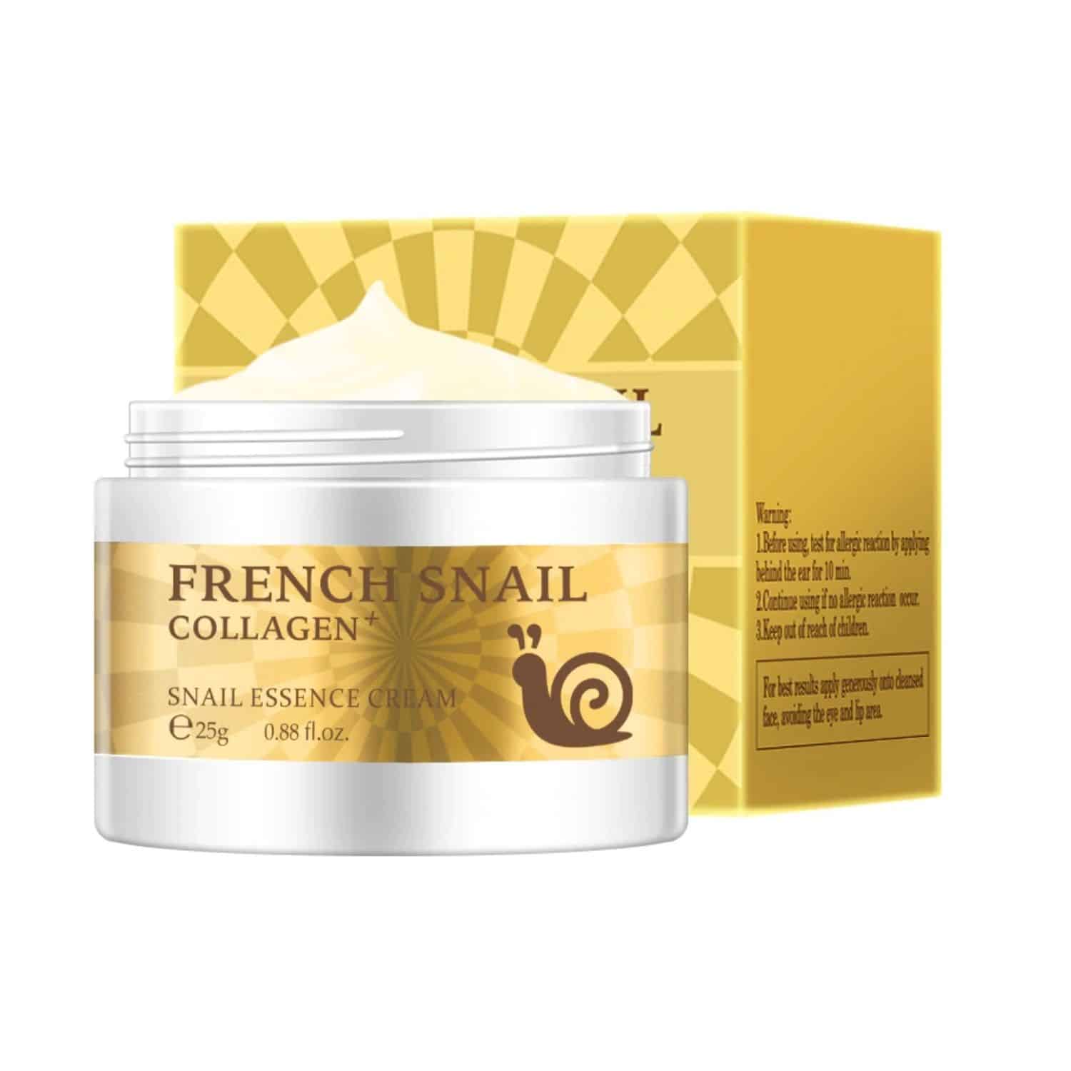LAIKOU French Snail Collagen Cream for Brightening, Firming 25g
