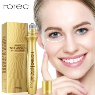 ROREC Eye Roller - Snail Essence Collagen for Dark Circles and Wrinkles - SHOPPE.LK