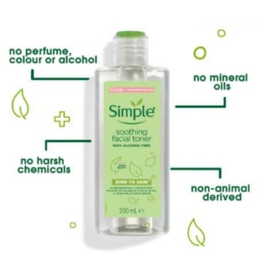 Simple Soothing Facial Toner 200ml - Image 3