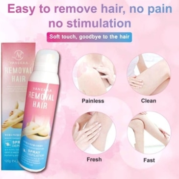 Vanekaa Painless Hair Removal Spray - Effortless Hair Removal Solution - Image 3