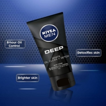 NIVEA MEN Deep White Oil Control Face Wash 50g | Revitalized and Refreshed - SHOPPE.LK