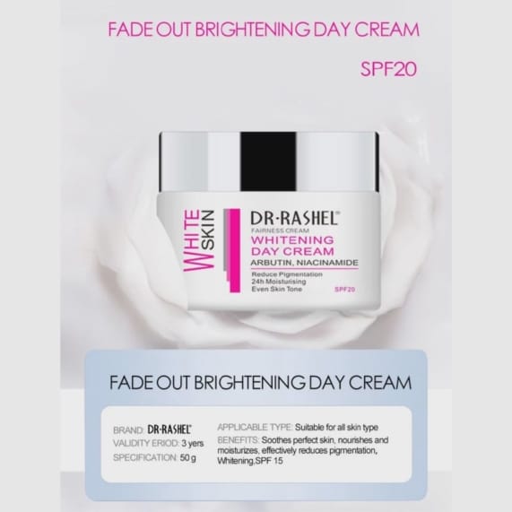 DR.RASHEL Arbutin Niacinamide Whitening Day Cream 50g - SHOPPE.LK