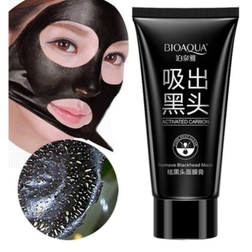 BIOAQUA Activated Carbon Blackhead Remover Mask - Deep Cleansing & Pore Refining - SHOPPE.LK