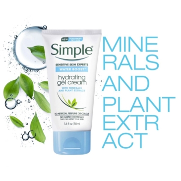 Simple Water Boost Hydrating Gel Cream - Instant Hydration for Smooth, Dewy Skin - SHOPPE.LK