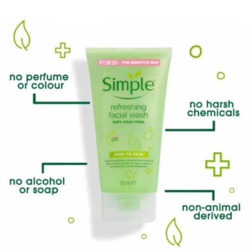 SIMPLE Refreshing Facial Wash Gel - Kind to Skin with Vitamin Goodness - SHOPPE.LK