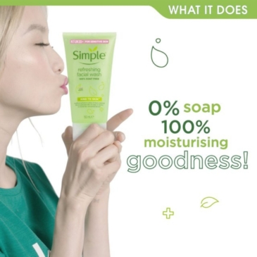 SIMPLE Refreshing Facial Wash Gel - Kind to Skin with Vitamin Goodness - SHOPPE.LK