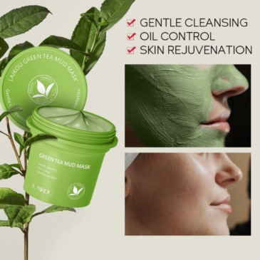 Green Tea Mud Mask for Deep Cleansing and Skincare - Image 4