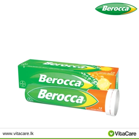 Berocca Effervescent Tablet Orange 15's - SHOPPE.LK