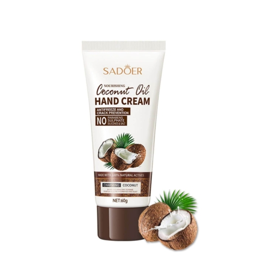 Nourishing Coconut Oil Hand Cream - Moisturizing & Protective - 60g - SHOPPE.LK