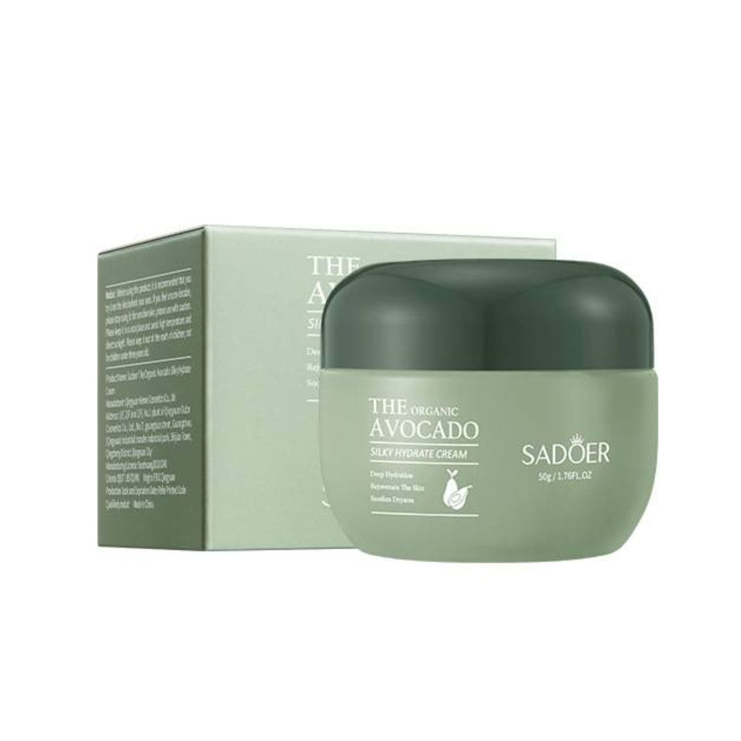 SADOER Organic Avocado Face Cream for Anti-Wrinkle, Hydrating Smooth ...