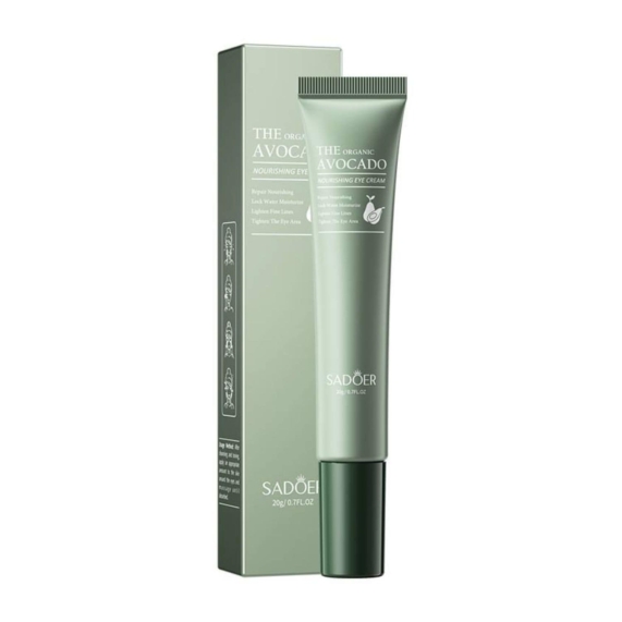 SADOER Organic Avocado Eye Cream for Anti-Wrinkle and Nourished Skin - 20g - SHOPPE.LK