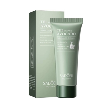 SADOER Organic Avocado Facial Cleanser for Hydrated Skin - 100g - SHOPPE.LK