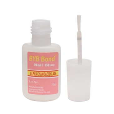 BYB Bond Nail Glue with Brush for Nail Arts & Fake Nails – 10ml - SHOPPE.LK