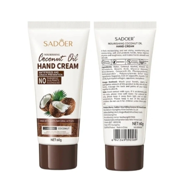 Nourishing Coconut Oil Hand Cream - Moisturizing & Protective - 60g - SHOPPE.LK