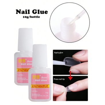 BYB Bond Nail Glue with Brush for Nail Arts & Fake Nails – 10ml - SHOPPE.LK