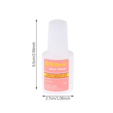 BYB Bond Nail Glue with Brush for Nail Arts & Fake Nails – 10ml - SHOPPE.LK