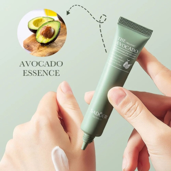 SADOER Organic Avocado Eye Cream for Anti-Wrinkle and Nourished Skin - 20g - SHOPPE.LK