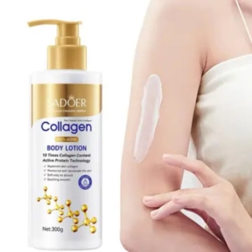 SADOER Collagen Body Lotion for Hydrating and Brightening - 300g - SHOPPE.LK