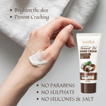 Nourishing Coconut Oil Hand Cream - Moisturizing & Protective - 60g - SHOPPE.LK