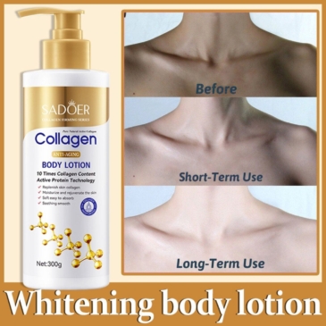 SADOER Collagen Body Lotion for Hydrating and Brightening - 300g - SHOPPE.LK