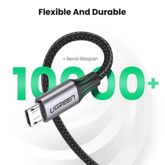 UGREEN Micro USB 2.0 Metal Data Cable Fast and Durable Charging - 1M - SHOPPE.LK