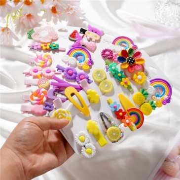 ST.KUNKKA Cute Fashion Hair Clip Set for Children - 14Pcs - SHOPPE.LK