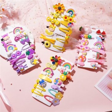 ST.KUNKKA Cute Fashion Hair Clip Set for Children - 14Pcs - Image 3