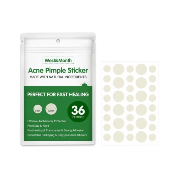 Acne Pimple Patch Sticker 36Pcs – Invisible & Fast Healing Acne with Natural Ingredients - SHOPPE.LK