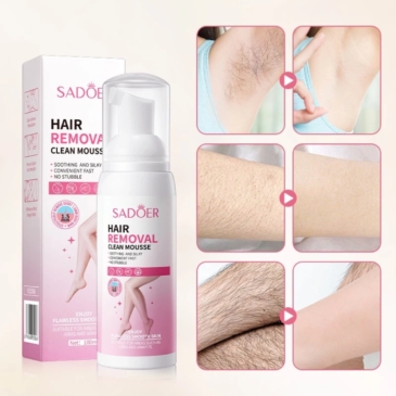 SADOER Effortless Hair Removal Mousse Spray For Smooth Skin - 100ml - SHOPPE.LK