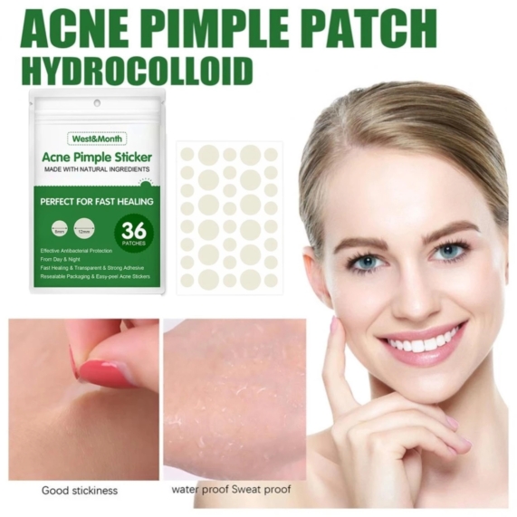 Acne Pimple Patch Sticker 36Pcs – Invisible & Fast Healing Acne with Natural Ingredients - SHOPPE.LK