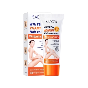 SADOER Gentle Hair Removal Cream with Vitamin C & Whitening - 60g